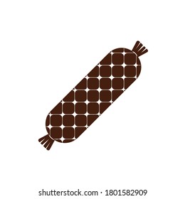Wurstflachsymbol Vektorsalami