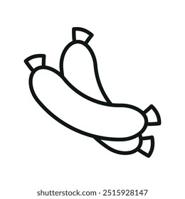 Salsicha ícone da bebida do alimento vetor projeto básico modelos de conceito simples e modernos