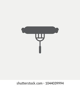 Sausage fork Flat Icon