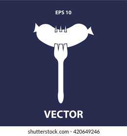 sausage with fork icon