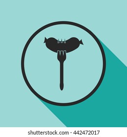 sausage and fork icon