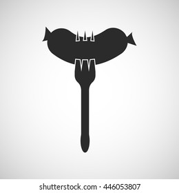 sausage and fork icon