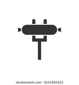 sausage with fork icon eps 10