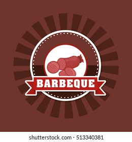 Sausage german food icon vector illustration graphic design