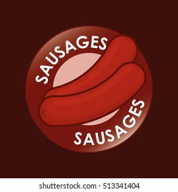 Sausage german food icon vector illustration graphic design
