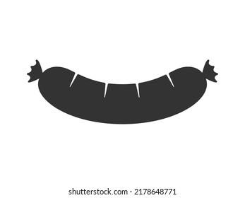 Sausage graphic icon. Frankfurter sign isolated on white background. Vector illustration