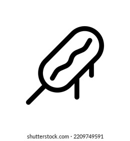 Sausage, grill, Delicious, Flat Icon Logo Illustration Vector Isolated. Sausage and Food icon set. Suitable for Web Design, Logo, App. 