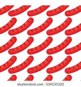 sausage grill invitation pattern background