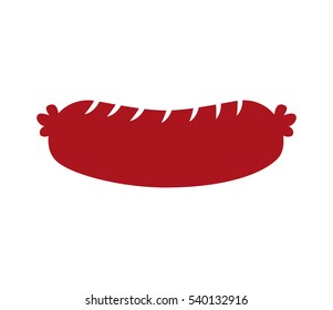 sausage grill isolated icon vector illustration design