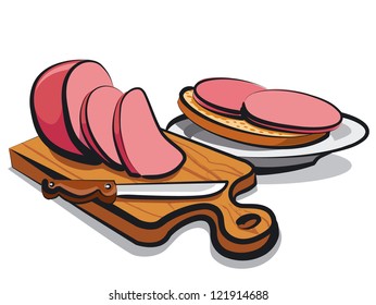 sausage with hamburger