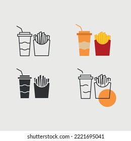 Würstchen-Hotdog-Vektorsymbol für Fastfood