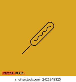 Wurstsymbol-Design, Vektorgrafik von Vorlage, Zeichen und Symbol