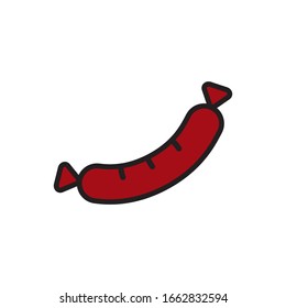 Sausage icon design. vector illustration