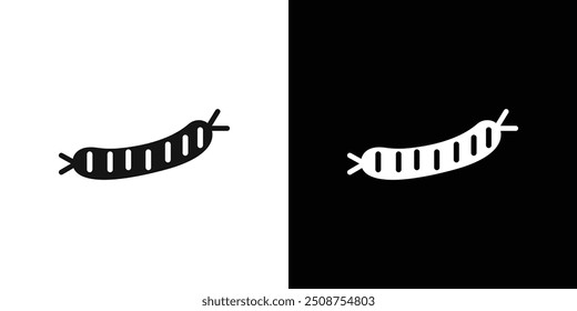 Icono de salchicha Conjunto de relleno plano colección