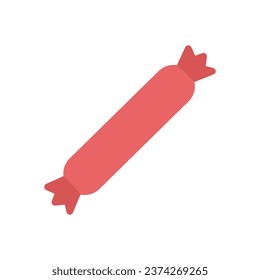 sausage icon flat style vector