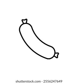 sausage icon Flat symbol set outline