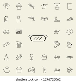 sausage icon. Food icons universal set for web and mobile