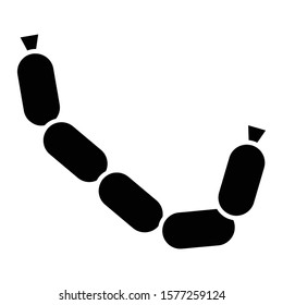 sausage icon glyph vector design