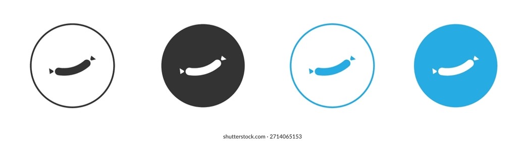 Icono de salchicha. Plantilla de diseño de iconos gráficos