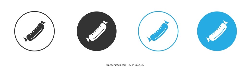 Icono de salchicha. Plantilla de diseño de iconos gráficos