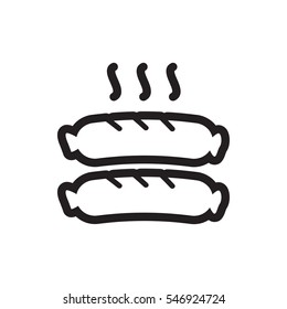 sausage icon illustration isolated vector sign symbol