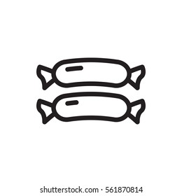 sausage icon illustration isolated vector sign symbol