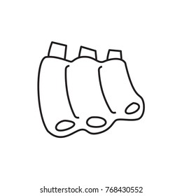 sausage icon illustration isolated vector sign symbol