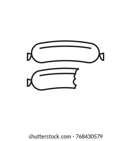 sausage icon illustration isolated vector sign symbol