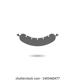 Sausage icon isolated. BBQ and barbecue concept symbol