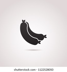 Sausage icon isolated on white background. Vector art.