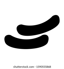 sausage icon isolated sign symbol vector illustration - high quality black style vector icons
