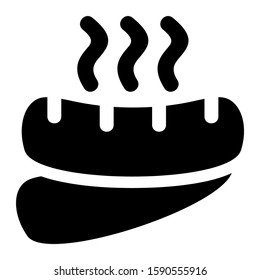 sausage icon isolated sign symbol vector illustration - high quality black style vector icons
