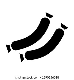 sausage icon isolated sign symbol vector illustration - high quality black style vector icons
