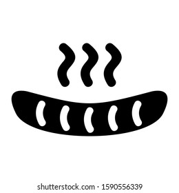 sausage icon isolated sign symbol vector illustration - high quality black style vector icons
