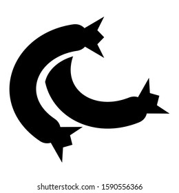 sausage icon isolated sign symbol vector illustration - high quality black style vector icons
