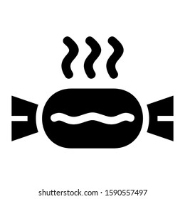 sausage icon isolated sign symbol vector illustration - high quality black style vector icons
