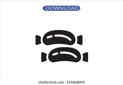 Sausage icon or logo high resolution