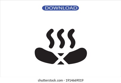 Icono de salchicha o logotipo de alta resolución
