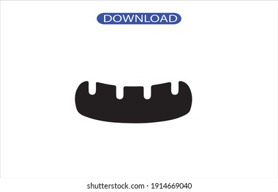 Sausage icon or logo high resolution