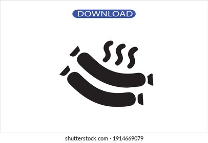 Sausage icon or logo high resolution
