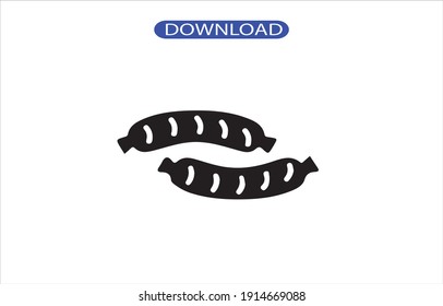 Icono de salchicha o logotipo de alta resolución