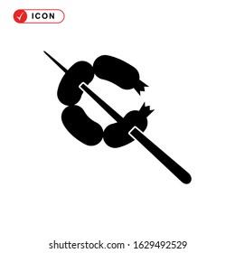 sausage icon or logo isolated sign symbol vector illustration - high quality black style vector icons
