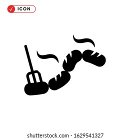 sausage icon or logo isolated sign symbol vector illustration - high quality black style vector icons
