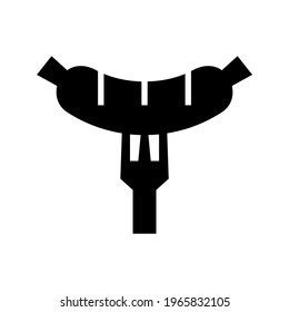 sausage icon or logo isolated sign symbol vector illustration - high quality black style vector icons
