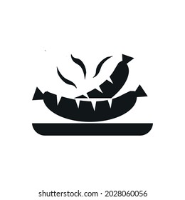 Sausage icon or logo isolated sign symbol vector illustration