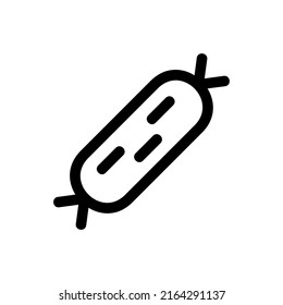 sausage icon or logo isolated sign symbol vector illustration - high quality black style vector icons

