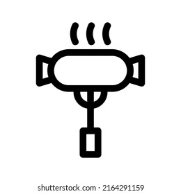 sausage icon or logo isolated sign symbol vector illustration - high quality black style vector icons
