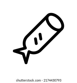 sausage icon or logo isolated sign symbol vector illustration - high quality black style vector icons
