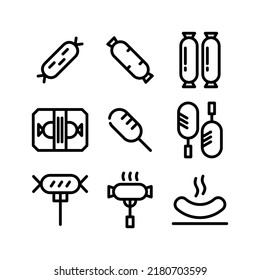 sausage icon or logo isolated sign symbol vector illustration - Collection of high quality black style vector icons
