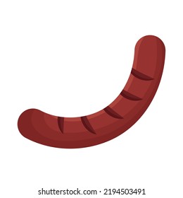 sausage icon on white background